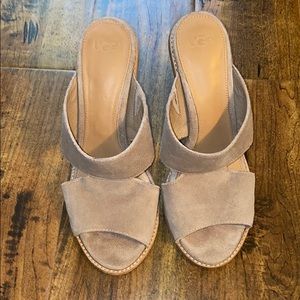 UGG suede mule heels